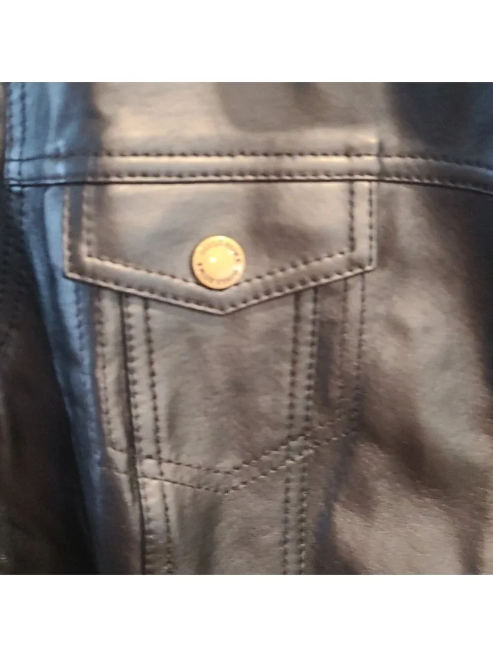GUILLAUME black genuine leather zip up jacket